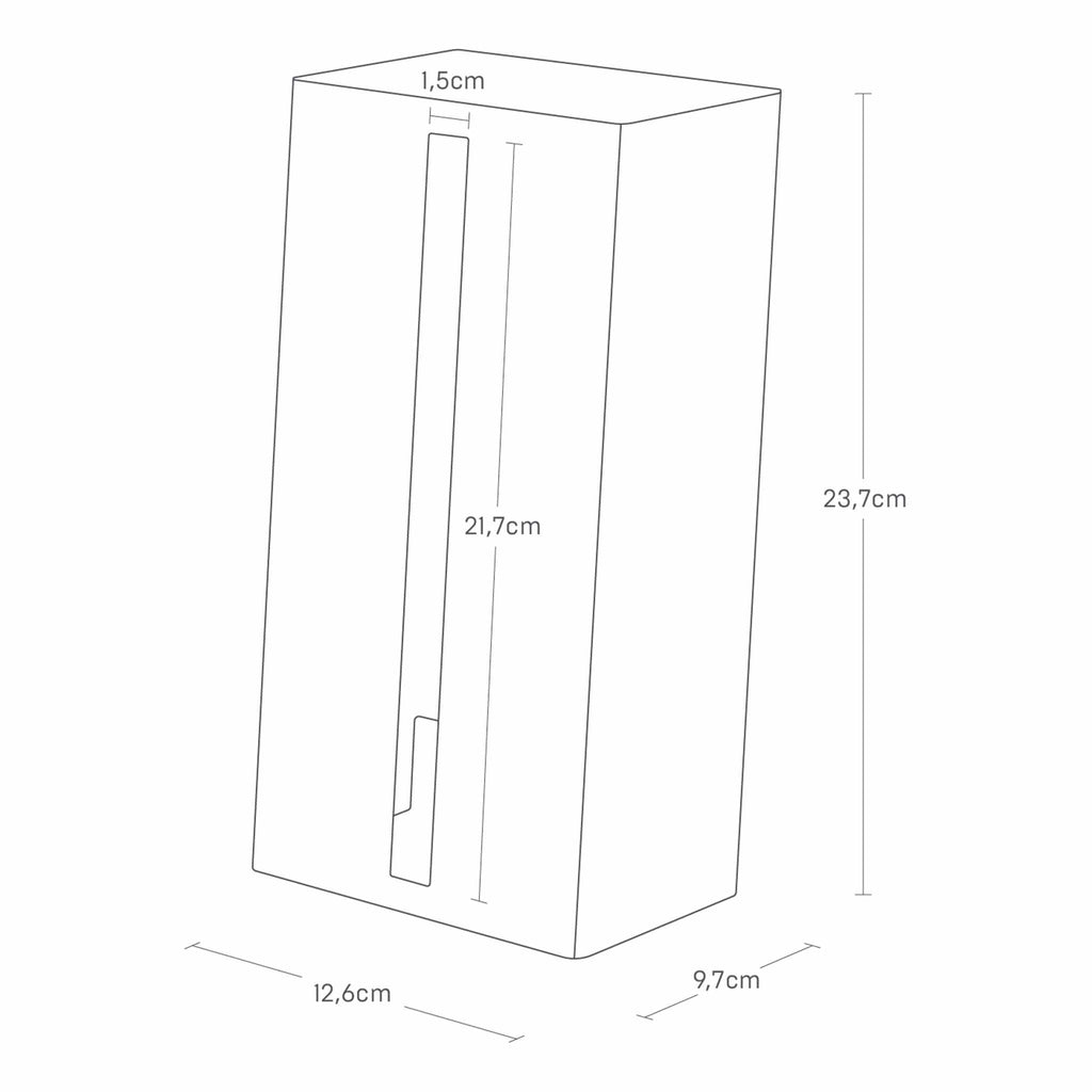 Distributeur De Mouchoirs Vertical Tower - Blanc