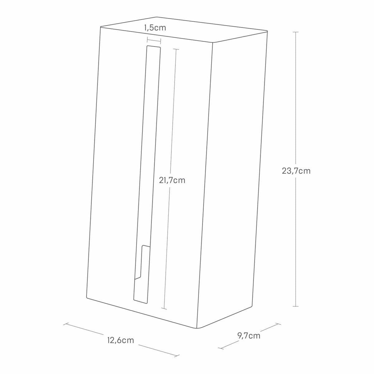 Distributeur De Mouchoirs Vertical Tower - Blanc