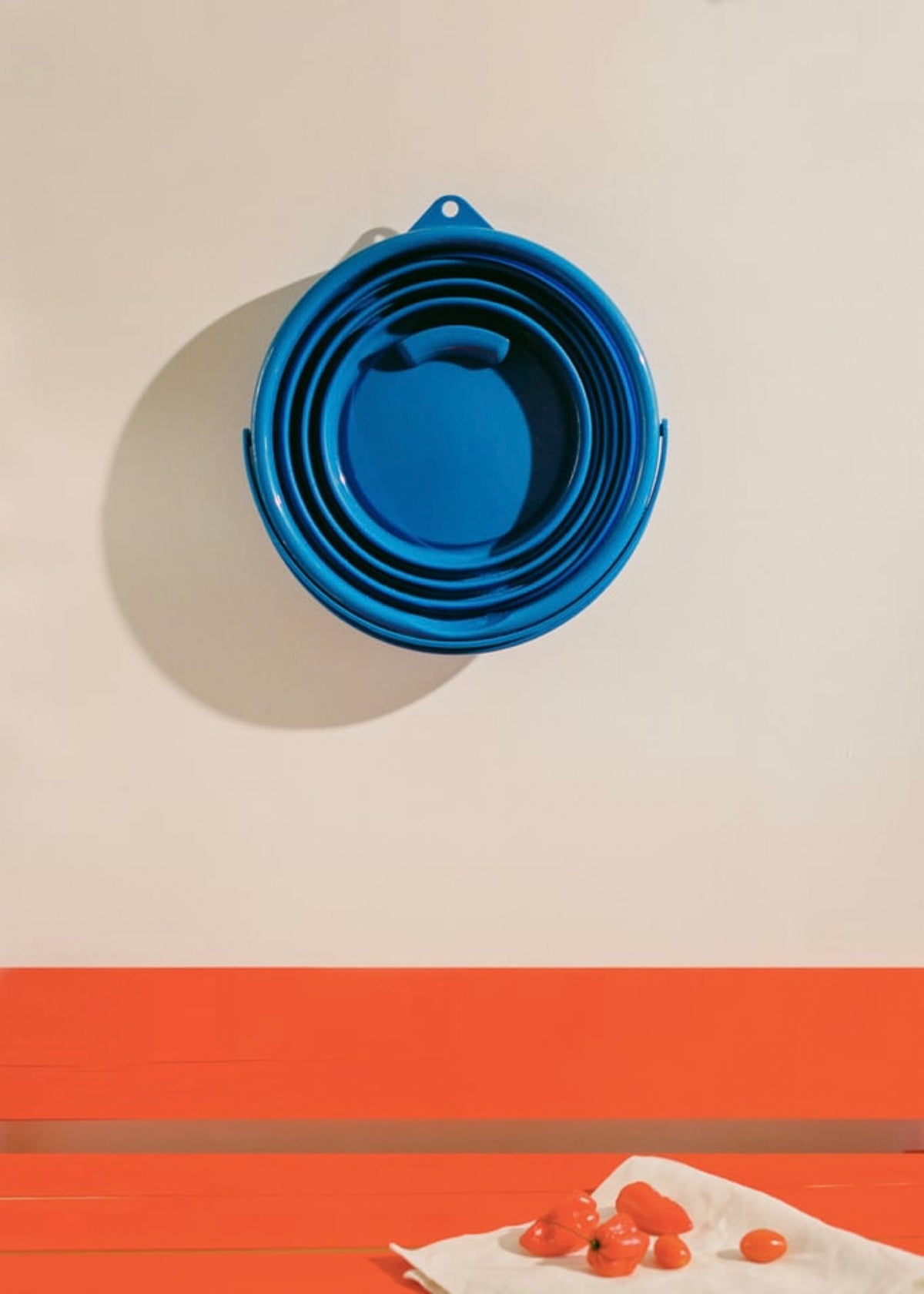 Kitchenware Studio - Panier Pliant Multi-Usage 10L - Bleu Cobalt