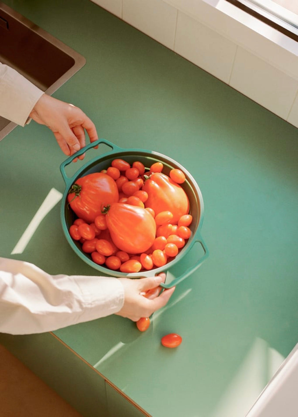 Kitchenware Studio - Passoire Pliante - Sauge