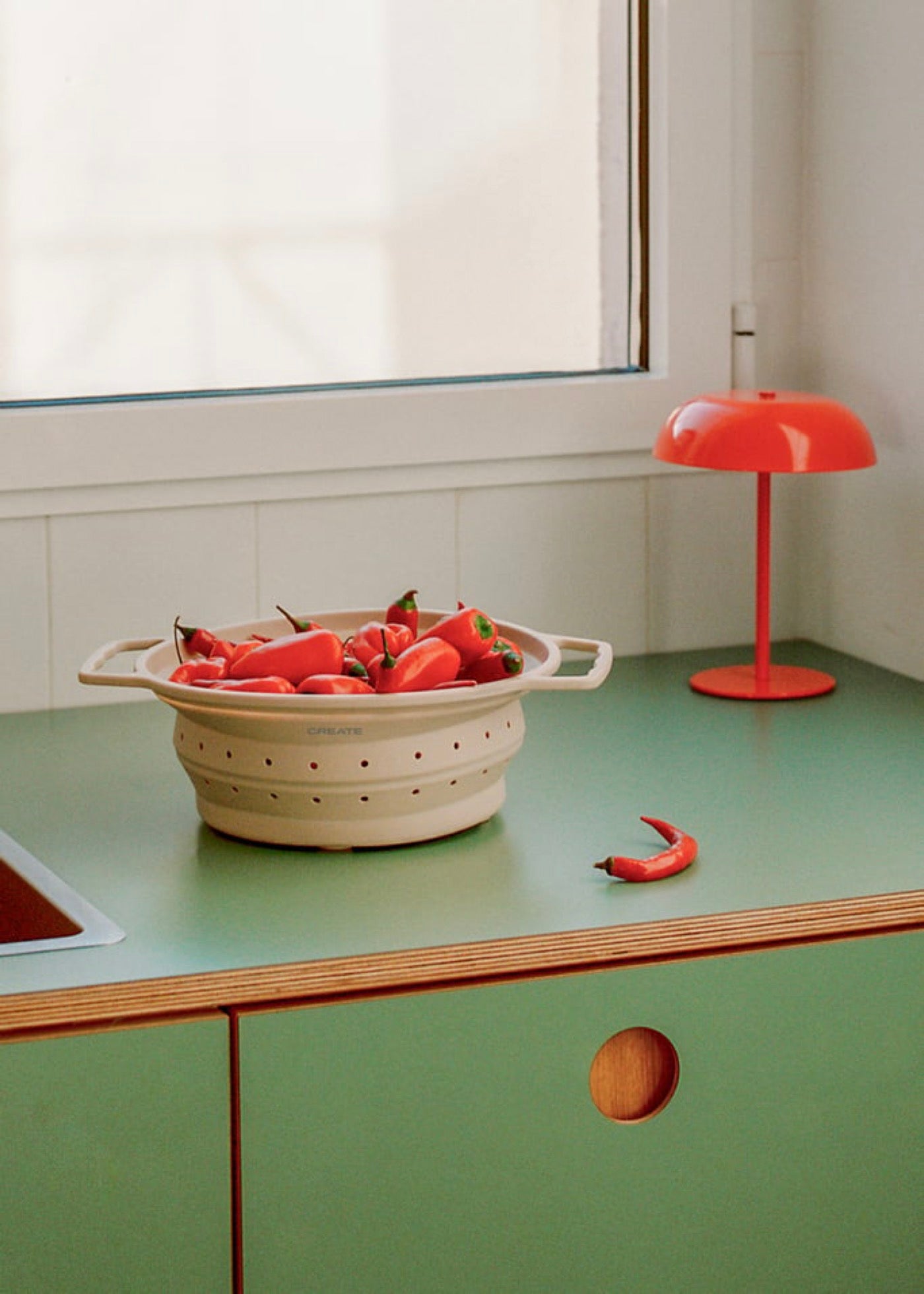 Kitchenware Studio - Passoire Pliante - Sable