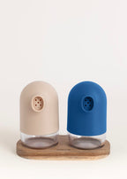 Kitchenware Studio - Salt and Pepper Shakers with Base - Cobalt Blue