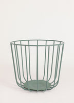 Kitchenware Studio - Paniers En Fil Métallique Avec Base Antidérapante - Lot De 2 Paniers - Sauge