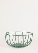Kitchenware Studio - Paniers En Fil Métallique Avec Base Antidérapante - Lot De 2 Paniers - Sauge