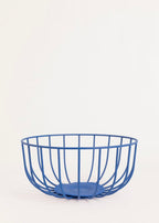 Kitchenware Studio - Cestas De Alambre Con Base Antideslizante - Azul Cobalto# Pack 2 Cestas