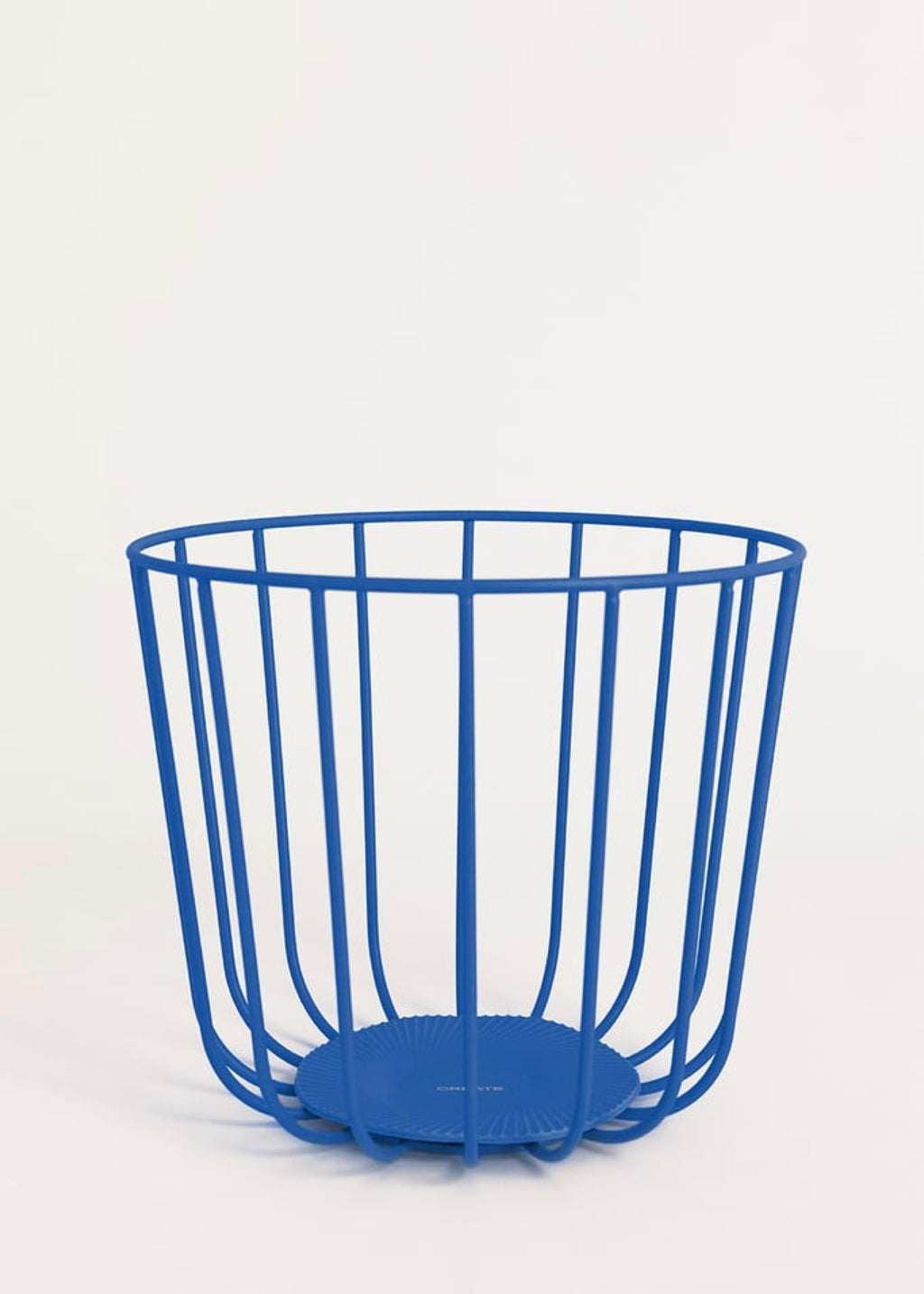 Kitchenware Studio - Cestas De Alambre Con Base Antideslizante - Azul Cobalto# Pack 2 Cestas