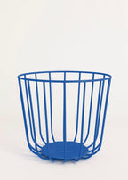 Kitchenware Studio - Cestas De Alambre Con Base Antideslizante - Azul Cobalto# Pack 2 Cestas