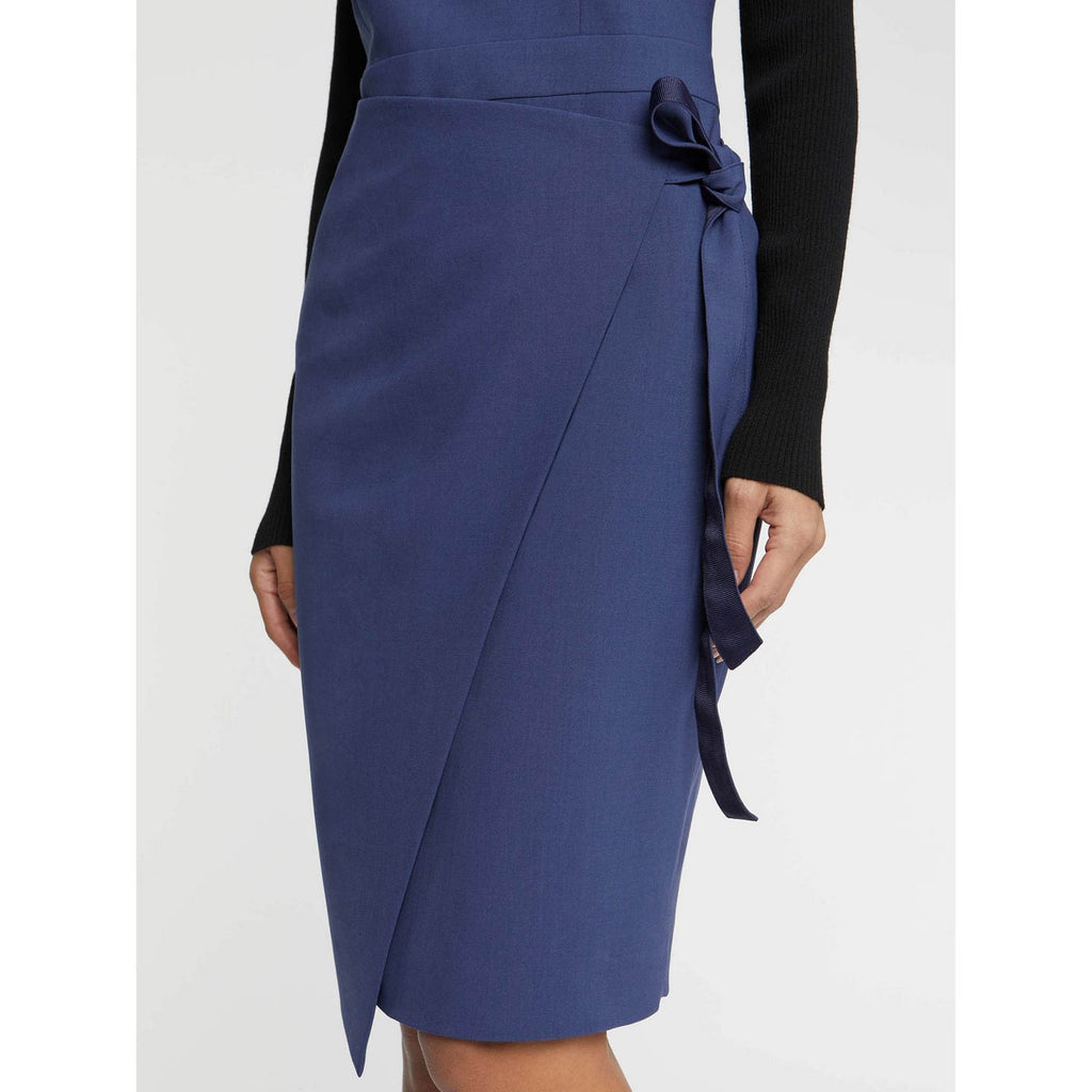 Vestido - Azul Petróleo y Negro - Mujer