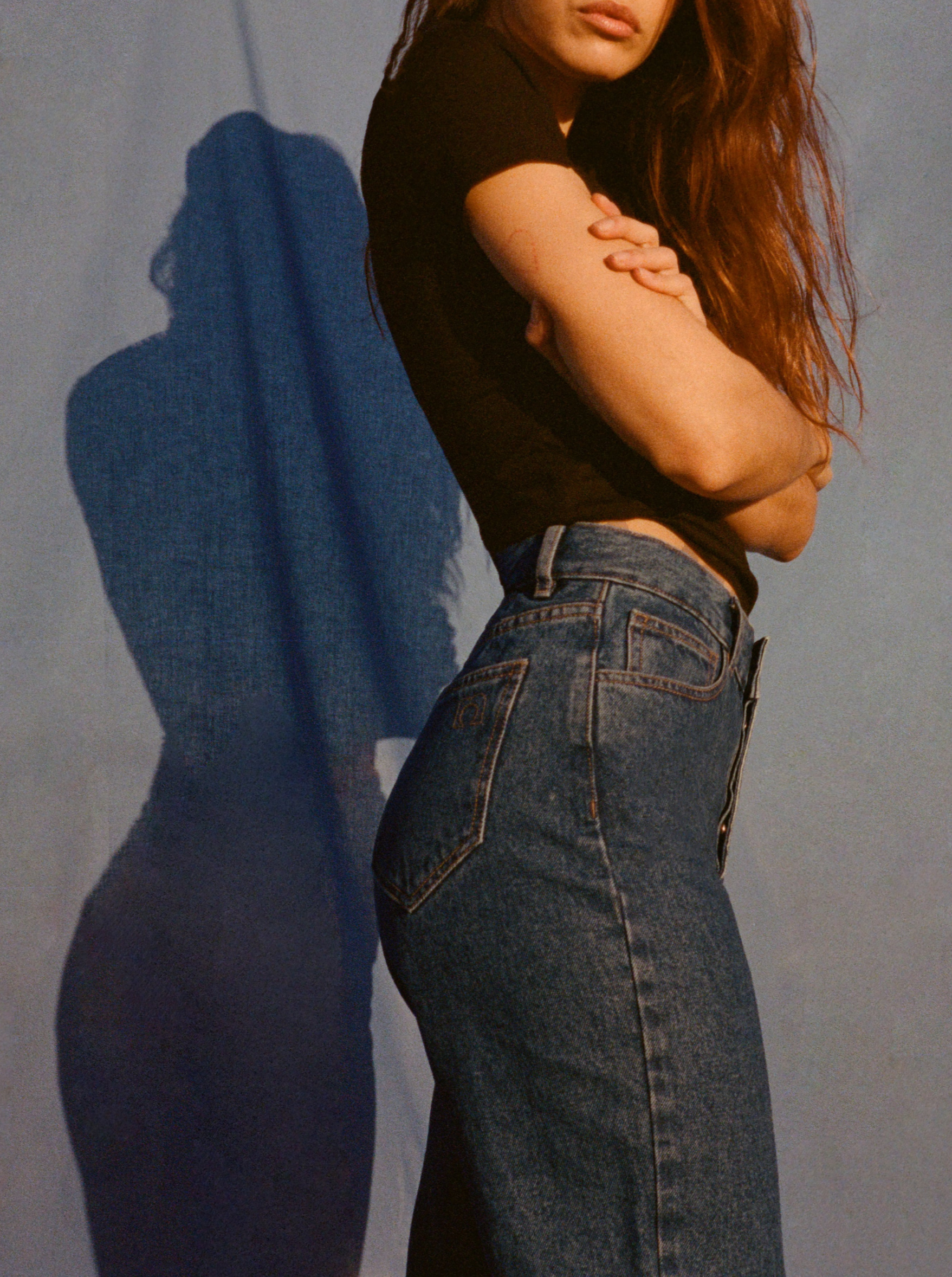 Straight Jean - Mid Blue