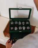 Boîte À Montres Jean 10 Emplacements + Tiroir