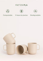 Kitchenware Outdoor Eco - Service De 4 Tasses Pour Extérieur - Sable