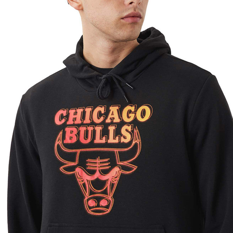Sweat À Capuche New Era Chicago Bulls Nba Neon Fade