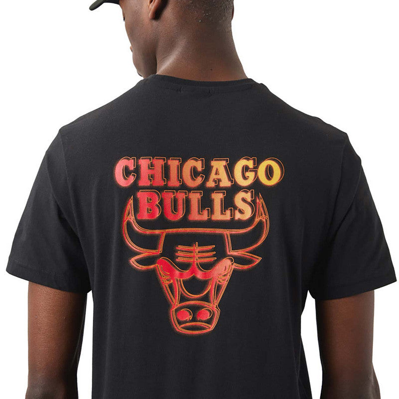 Tee-Shirt New Era Chicago Bulls Nba Neon Fade