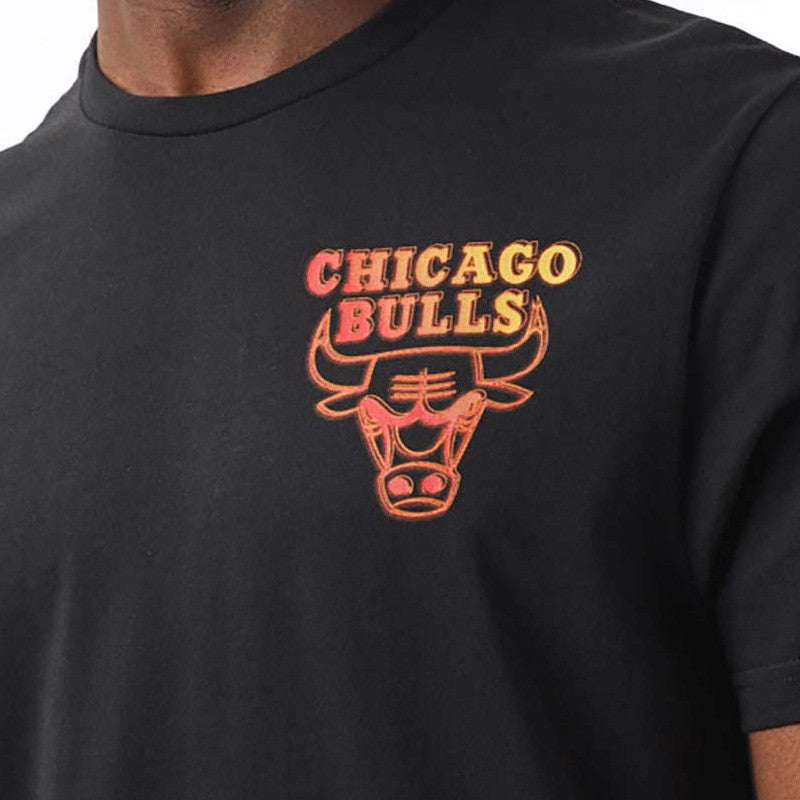 Tee-Shirt New Era Chicago Bulls Nba Neon Fade