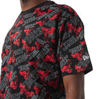 Tee-Shirt New Era Chicago Bulls Nba All-Over Printed