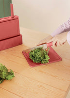 Kitchenware Studio - Set 2 Planches À Découper + 4 Couteaux De Cuisine - Terracotta