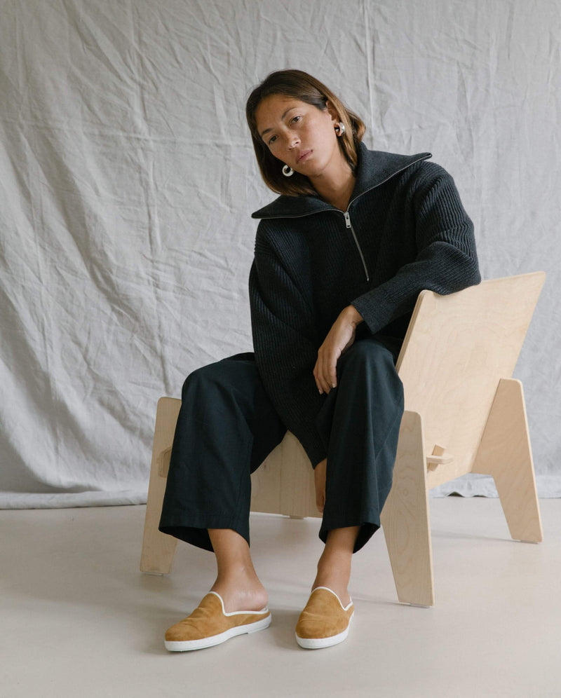 Mule cuir femme camel Angarde lifestyle