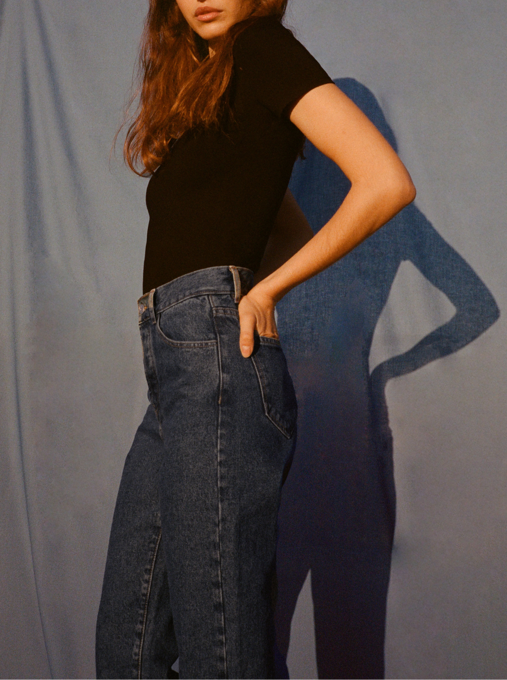 Straight Jean - Mid Blue