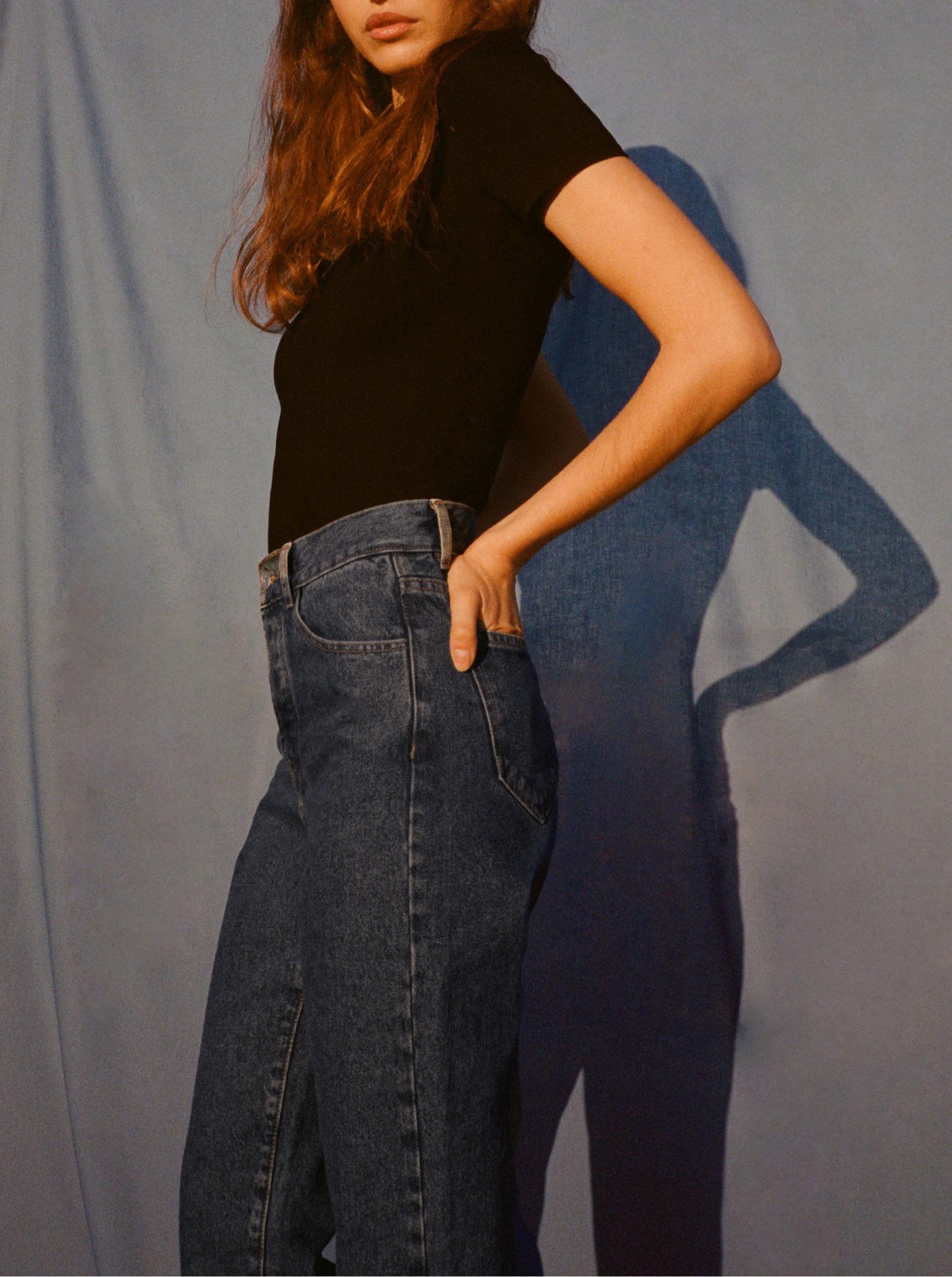 Straight Jean - Mid Blue