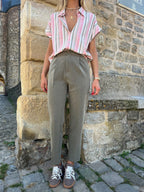 Pantalon Tailleur Sollis - Kaki