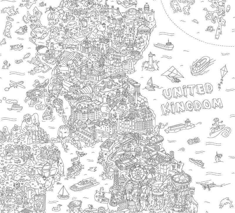 Uk - Coloriage XXL