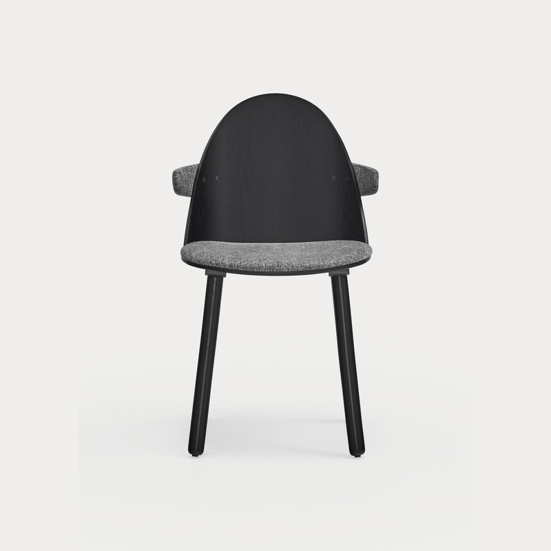 Uma - Chaise Avec Accoudoirs (Pack 2) - Noir