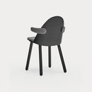 Uma - Chaise Avec Accoudoirs (Pack 2) - Noir