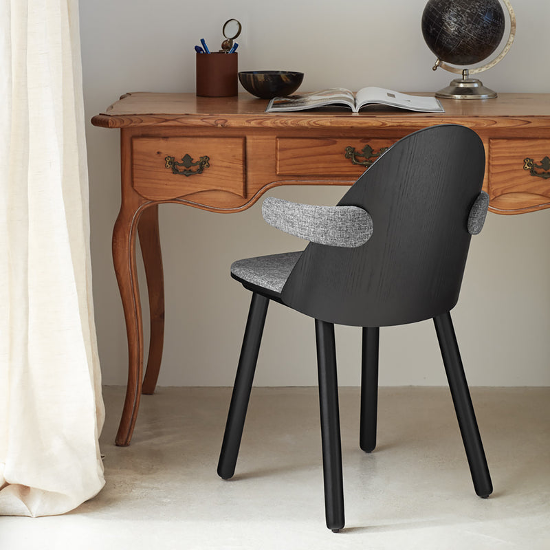 Uma - Chaise Avec Accoudoirs (Pack 2) - Noir