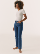 Jean Mid Blue Coupe Droite