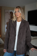 Trecy Chocolat - Suede Blazer