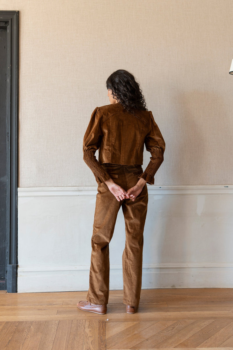 Pantalón pana marrón - Vanó Studio