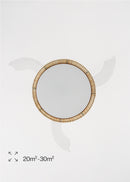 Wind Clear Rattan M - Silent Ceiling Fan with Retractable Blades and LED Lighting - With Wifi - Knot