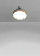 Wind Clear Rattan M - Silent Ceiling Fan with Retractable Blades and LED Lighting - Knot