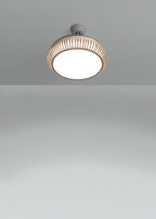 Wind Clear Rattan M - Ventilador De Techo Silencioso Aspas Retráctiles Con Iluminación LED - Ovalado