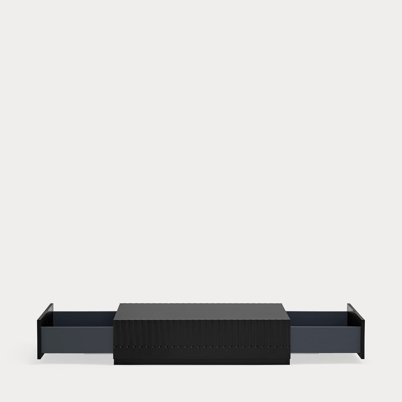 Doric - Table Basse - Noir & Gris Anthracite