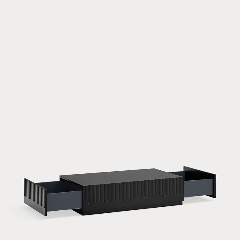 Doric - Table Basse - Noir & Gris Anthracite