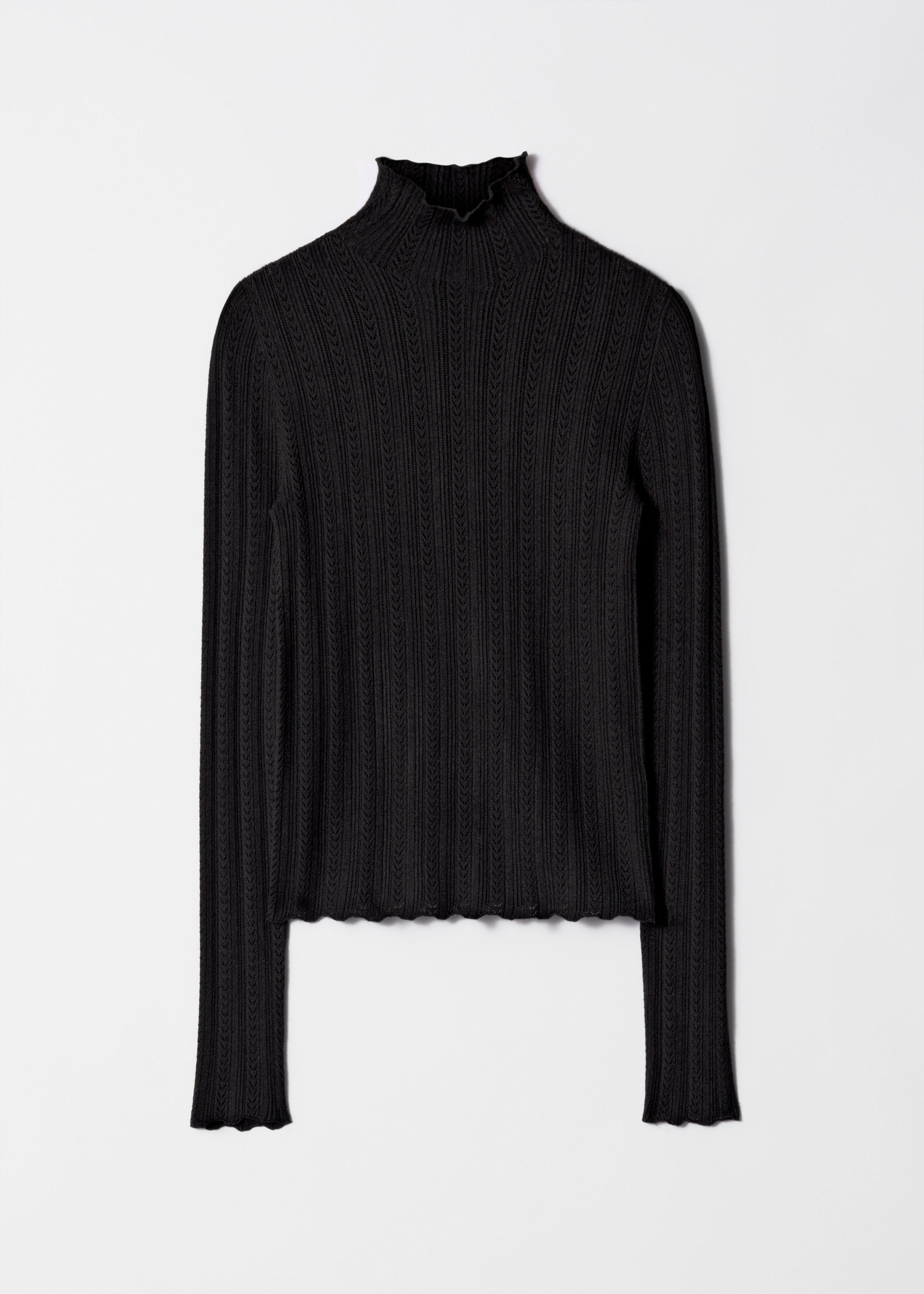 Es Rue Turtleneck Sweater - Black