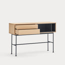 Yoko - Console - Gris Anthracite & Chêne