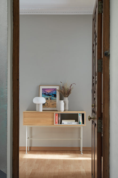 Yoko - Console - Crème & Chêne