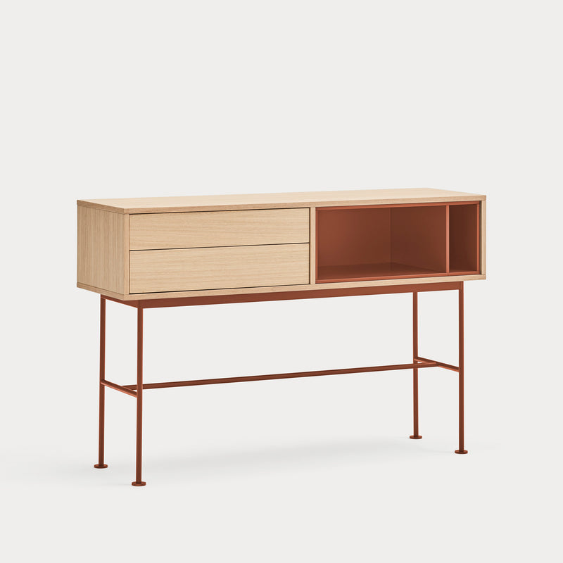 Yoko - Console - Carrelage & Chêne