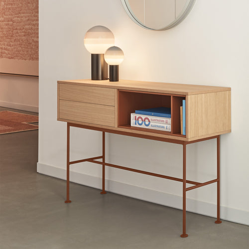 Yoko - Console - Carrelage & Chêne