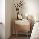 Yoko - Table De Chevet - Crème & Chêne