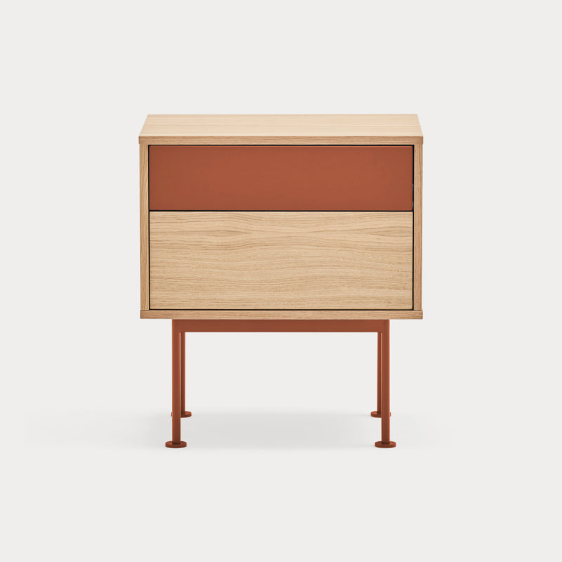 Yoko - Table De Chevet - Carrelage & Chêne