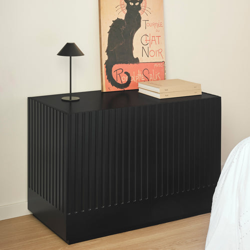 Dorique - Commode - Noir & Gris Anthracite