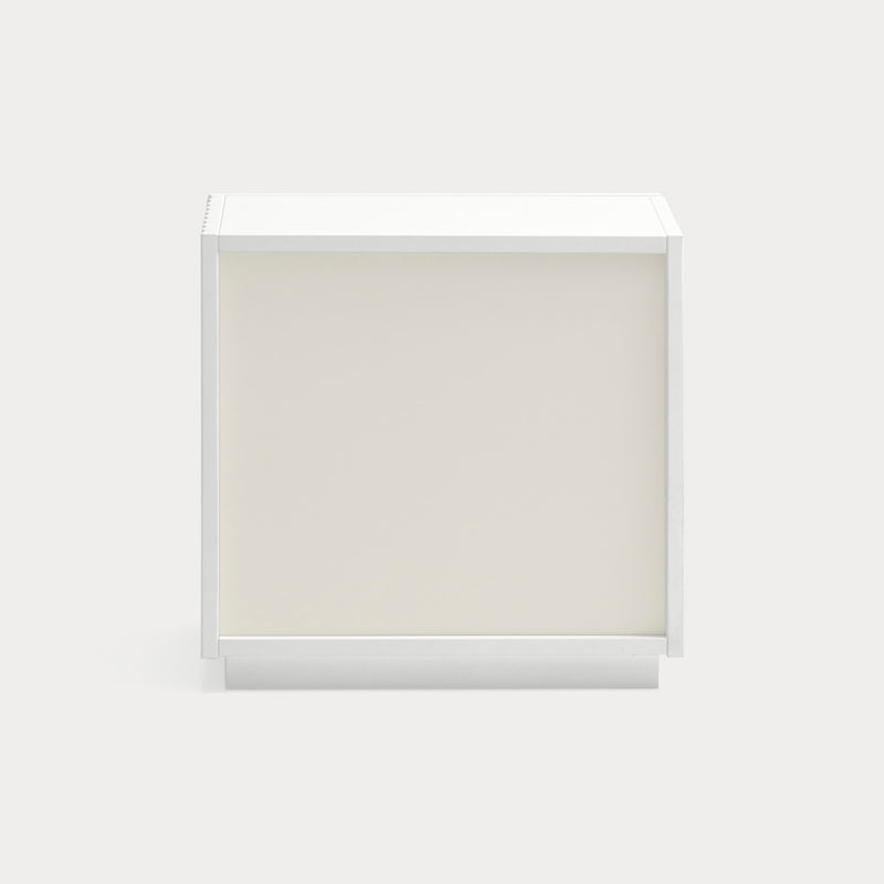 Doric - Table De Chevet - Blanc & Crème