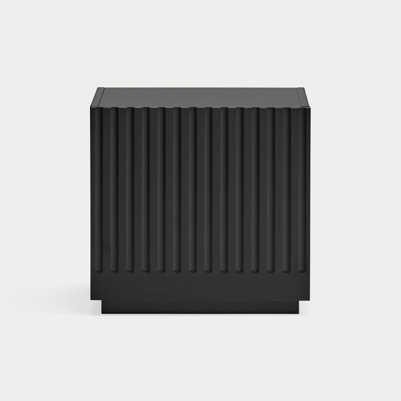 Doric - Table De Chevet - Noir & Gris Anthracite