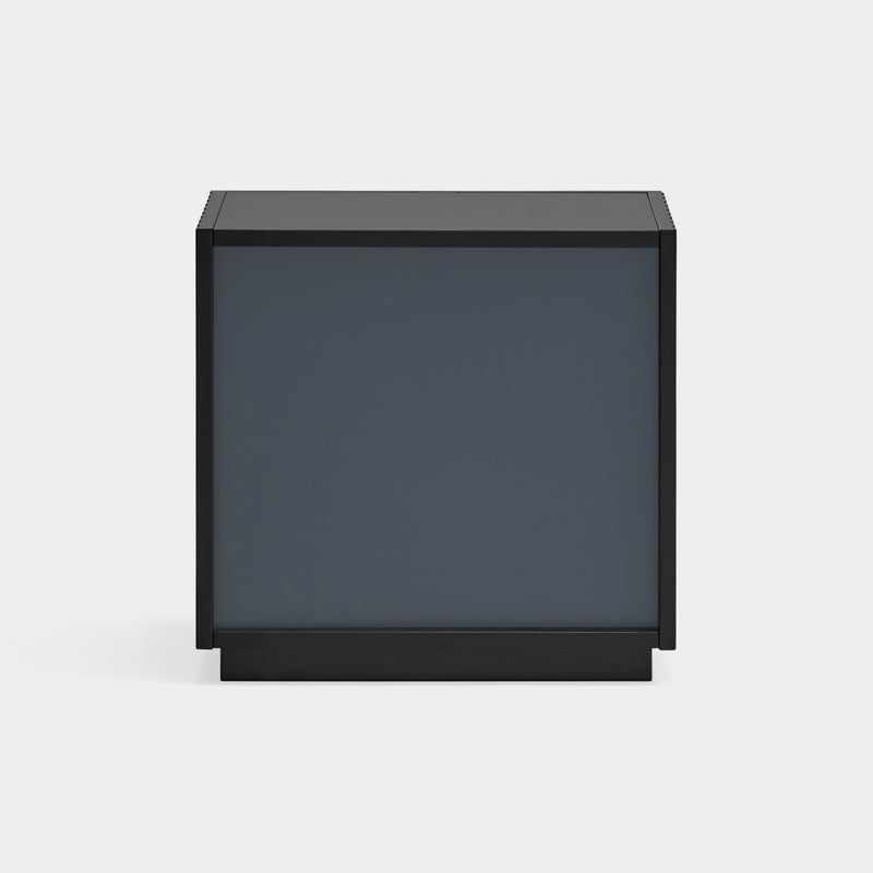 Doric - Table De Chevet - Noir & Gris Anthracite