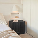 Doric - Table De Chevet - Noir & Gris Anthracite