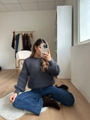Dark Gray Gaia Mohair And Wool Knit