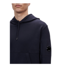Sweat à Capuche Diagonal Fleece Lens – C.P. Company – Bleu Marine
